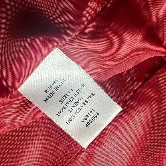 Coldwater Creek Jacket Button Up Mandarin Collar Retro Print Pockets Lined - Picture 9 of 9